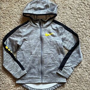 Nike Gray and Black Kids Hoodie